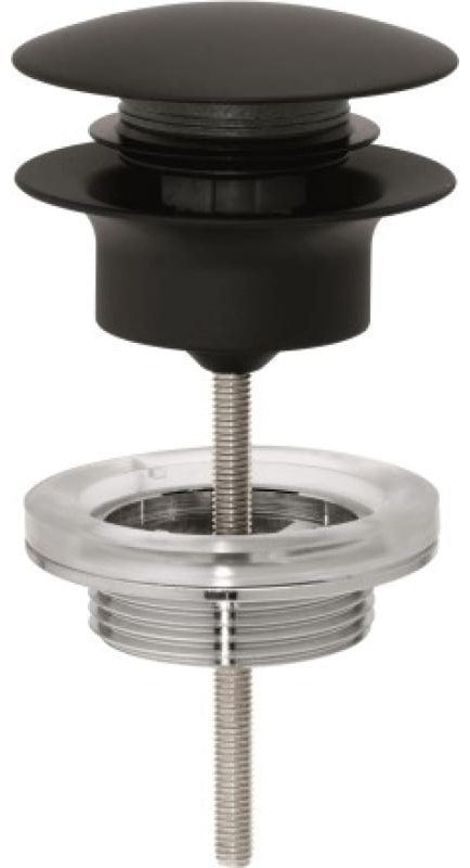 Донный клапан, нажимной, фантомный черный Grohe 29510KF0 - артикул K0000344554