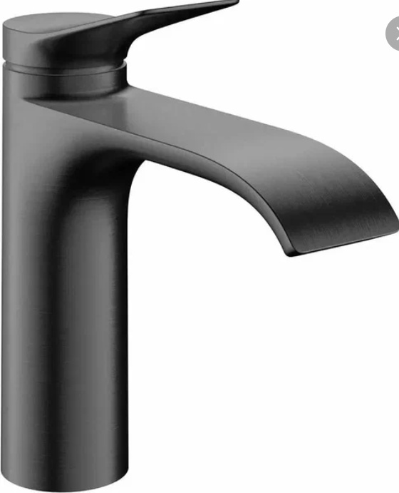 Смеситель для раковины с донным клапаном, шлиф. черный хром Hansgrohe Vivenis 75023340 - артикул K0000316820