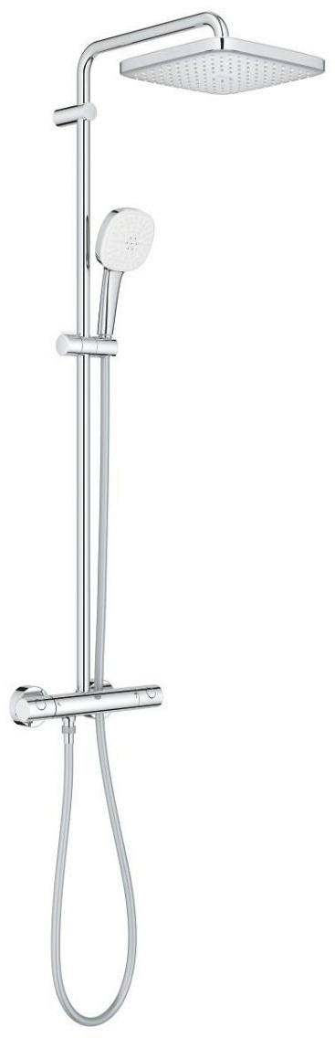Душевая система с термостатом для душа, хром Grohe Tempesta 250 Cube 26689001 - артикул K0000316432