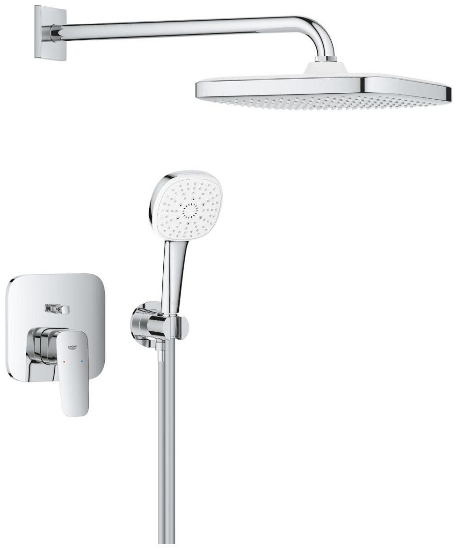 Душевая система со смесителем для душа, хром Grohe Cubeo 1053360000 - артикул K0000316441