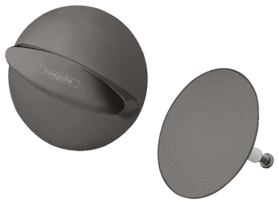 Внешняя часть системы слива-перелива, шлиф.черный хром Hansgrohe Flexaplus 58185340 - артикул K0000344703