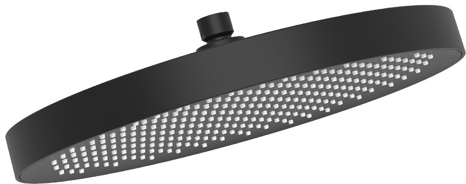 Душевая лейка  320*320*74.5mm Bravat, матовый черный (D1252BW-ENG) - артикул K0000346595
