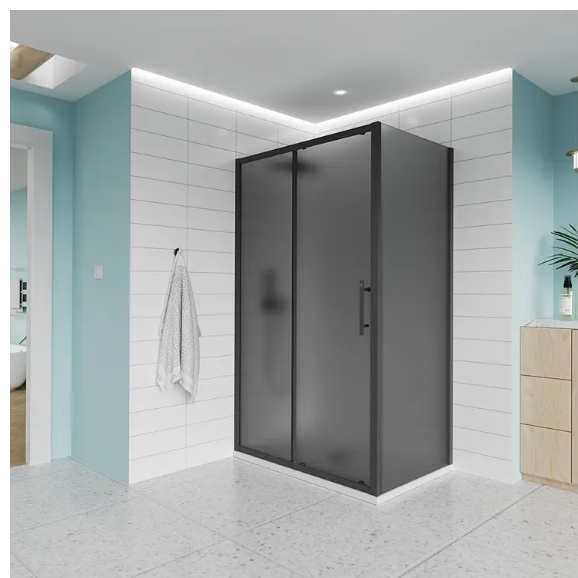 Комплект Душевой угол Veconi Evo 100 GR Арт. E1-GR-100-12-C9 + E-SP-GR-70-12-C9 Стекло тон. (100-70/1950) (без поддона) - артикул K0000353911