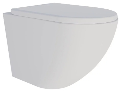 Унитаз Veconi Tondo Арт. VCN1-52R (безободковый,сис-ма Rimless,микролифт) 520x365x360, белый глянец - артикул K0000216283
