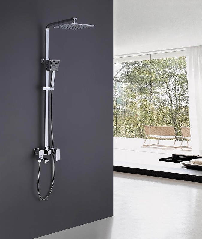 Душевая стойка ABBER Daheim AF8216L с изливом, хром - артикул K0000354367