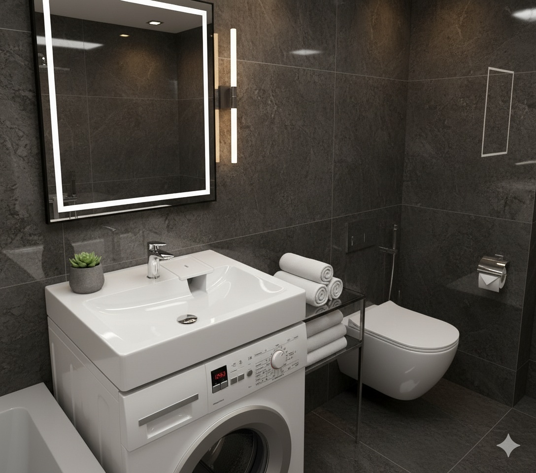 Раковина над стиральной машиной Адель V53D1 (сигн.бел.) Granit MARR MARRBAXX 590х546х88мм(Без сифона) - артикул K0000040056